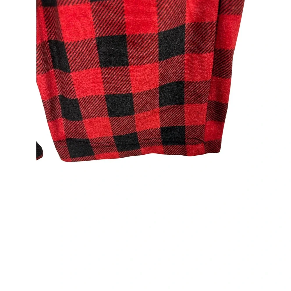 George Mens Buffalo Plaid Pajama Pants Red Black M 32-34 GE32100030853